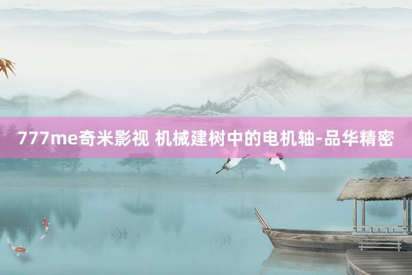 777me奇米影视 机械建树中的电机轴-品华精密