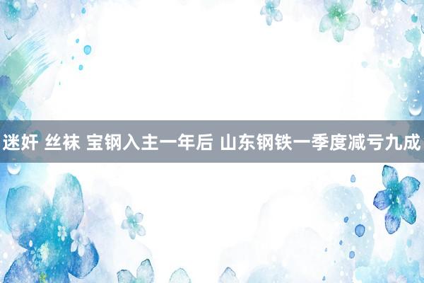 迷奸 丝袜 宝钢入主一年后 山东钢铁一季度减亏九成