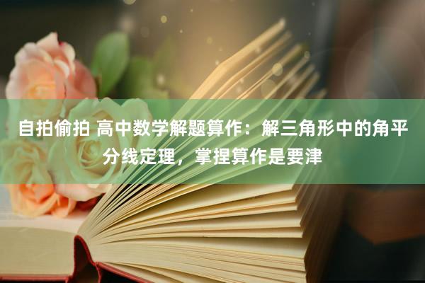 自拍偷拍 高中数学解题算作：解三角形中的角平分线定理，掌捏算作是要津